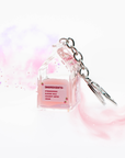 Strawberry Smoothie Liquid Keychain