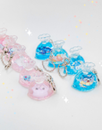 Mew Two Lava Liquid Keychain