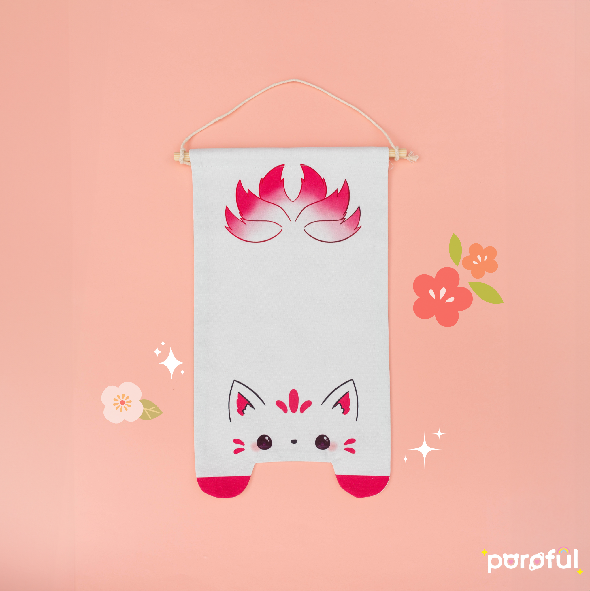 Kitsune Pin Banner (XL) – Poroful