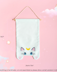 White Moon Cat Pin Banner (XL)
