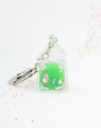 Flower Fields Liquid Keychain