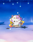 Cosmic Cow Enamel Pin