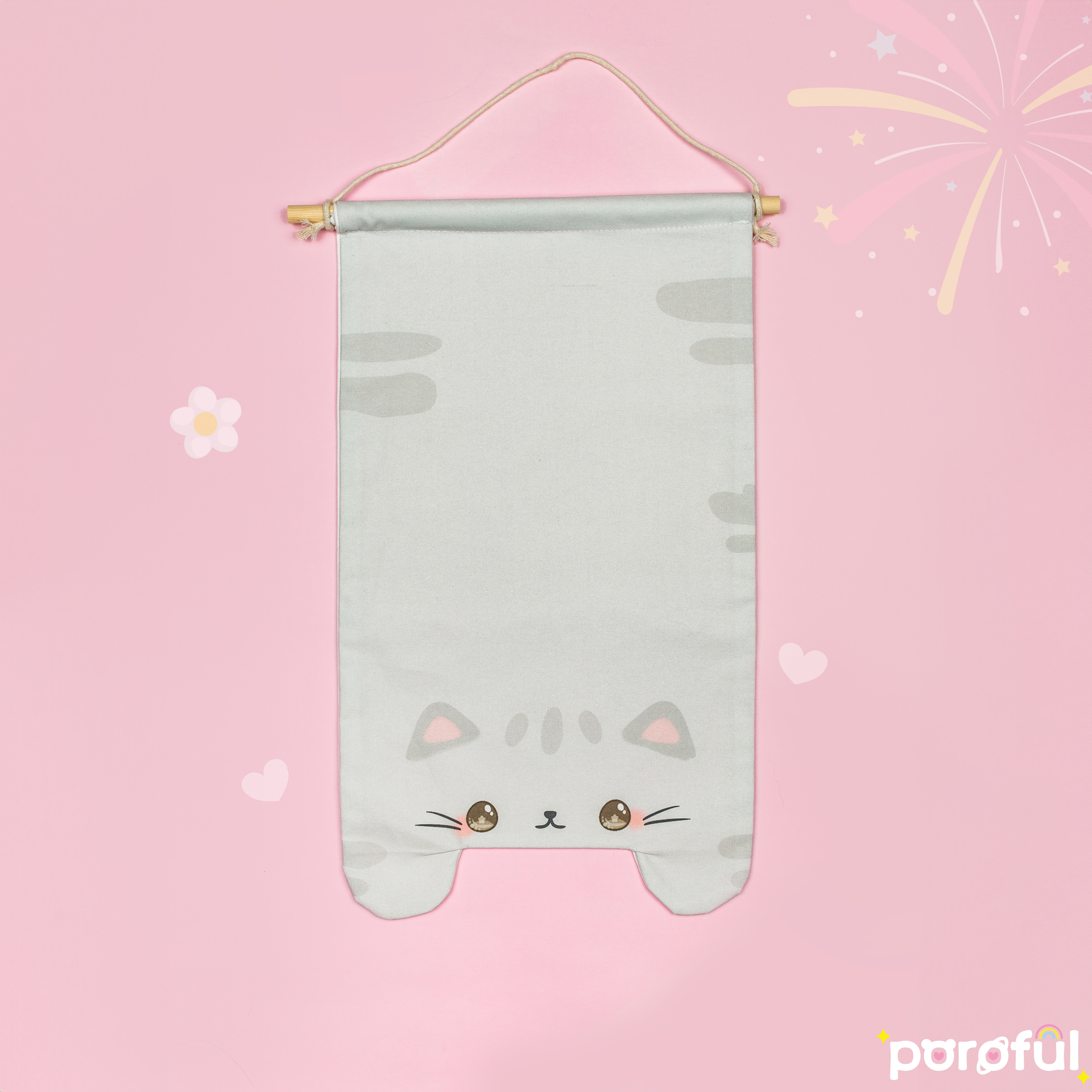 Kawaii Grey Cat Pin