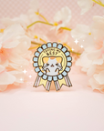 Trying My Best Calico Cat Pin
