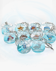 Pet Squirtle Liquid Keychain