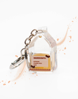 Caffe Latte Liquid Keychain