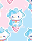 Cotton Candy Cow Sticker