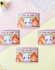 This Is Fine Cat Sticker