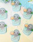 Manatee Cooler Sticker