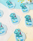 Crocodile Iced Water Sticker