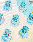 Crocodile Iced Water Sticker