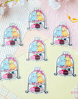 Lovebird Tea Set Sticker