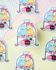 Lovebird Tea Set Sticker
