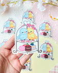Lovebird Tea Set Sticker