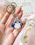 Knight Penguin Keychain