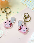 Threatening Jiggly Keychain