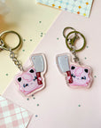 Threatening Jiggly Keychain