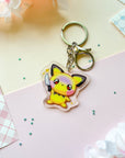 Threatening Pichu Keychain