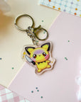 Threatening Pichu Keychain