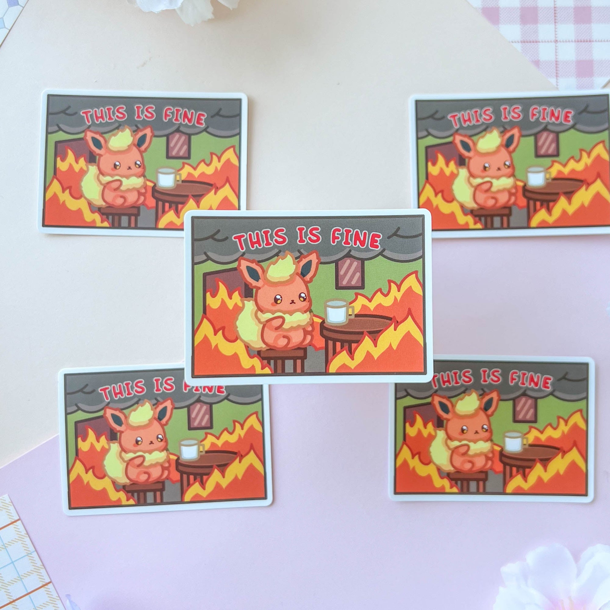 This Is Fine Sticker