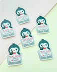 Breaking News Penguin Sticker