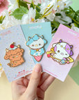 Cosmic Cow Enamel Pin