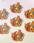 Fire Dragon Big & Little Sticker