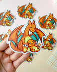 Fire Dragon Big & Little Sticker