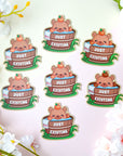 Just Existing Capybara Sticker
