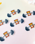 Powerlifter Cat Sticker
