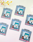 Born To Relax Forced To Work Sticker