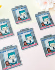 Born To Relax Forced To Work Sticker