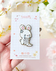 Bills Rent Taxes Stressed Bunny Pin