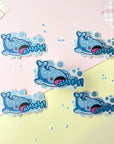 Screaming Whale Shark Sticker