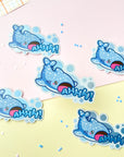 Screaming Whale Shark Sticker