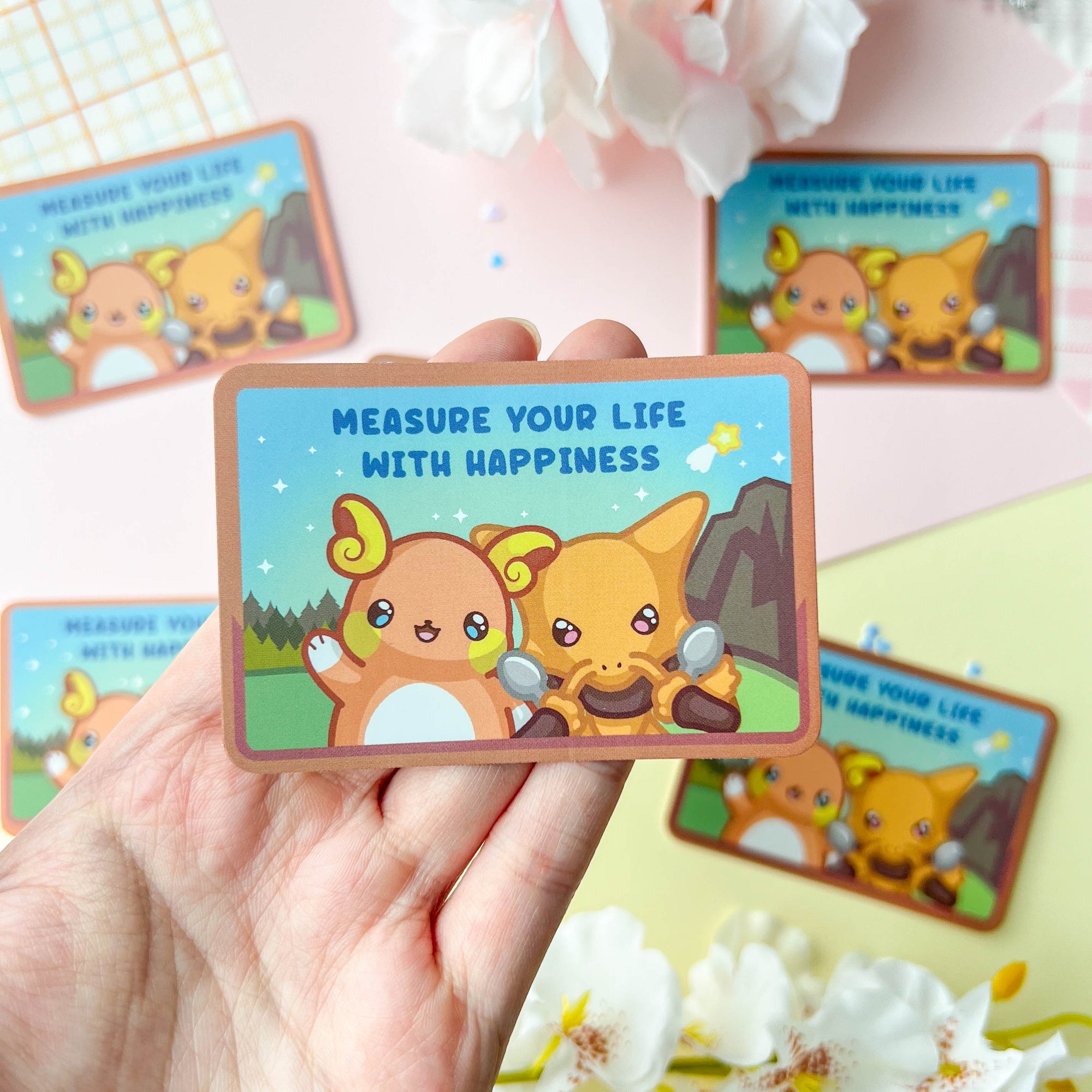 Measure Your Life With Happiness Sticker