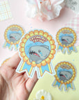 Crying But Trying Sticker