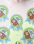 Barely Hanging On Sticker