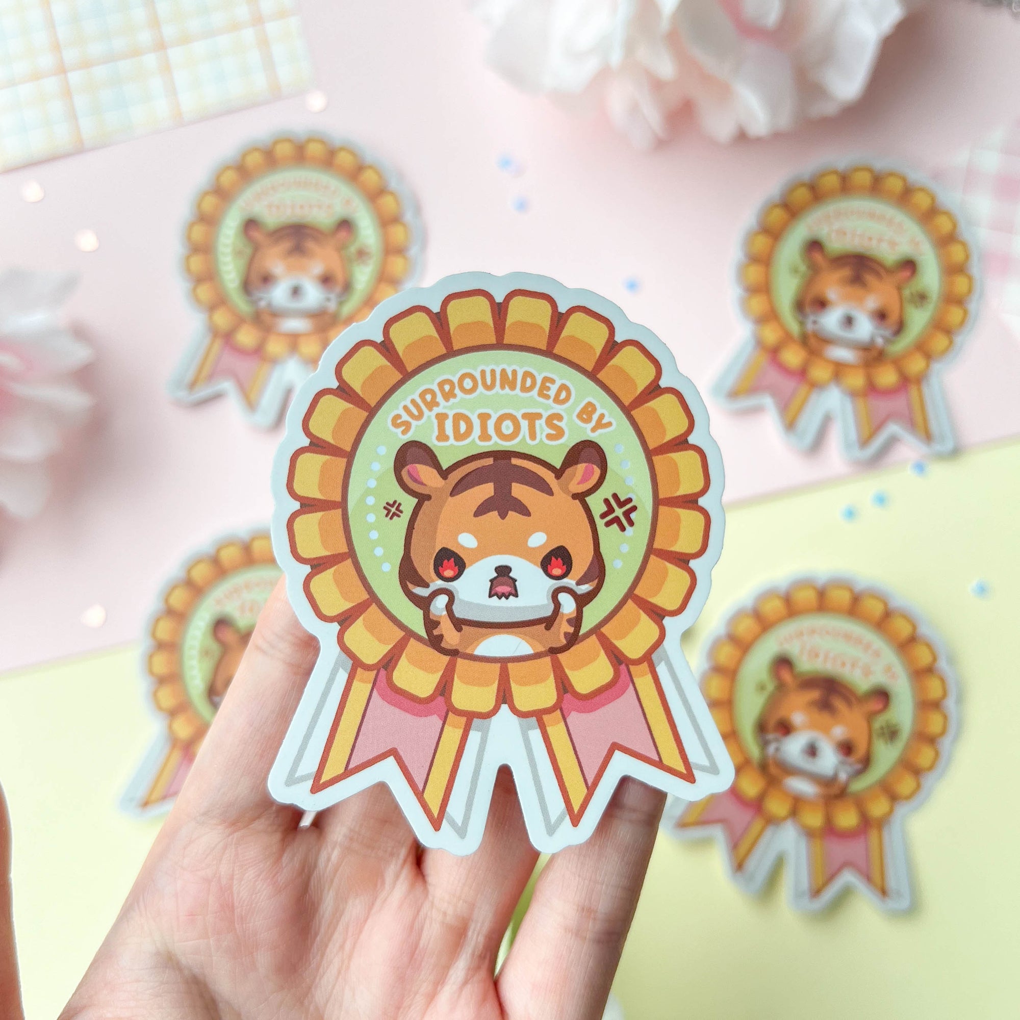 Surrounded By Idiots Sticker