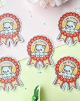 I Am Strong Buff Kitty Sticker