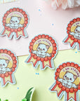 I Am Strong Buff Kitty Sticker