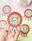 I Am Strong Buff Kitty Sticker