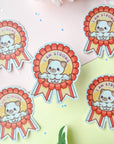 I Am Strong Buff Kitty Sticker