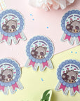 Treat Yourself Raccoon Sticker
