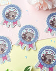 Treat Yourself Raccoon Sticker