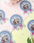Treat Yourself Raccoon Sticker