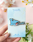 Screaming Whale Shark Pin