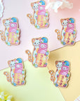 Calico Cat Ramune Sticker
