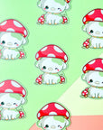 Mushroom Cow Sticker