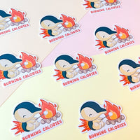 Burning Calories Sticker